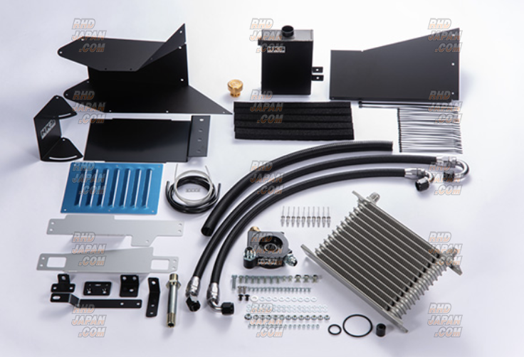 HKS Oil Cooler Kit S Type Black - Civic Type-R FK8